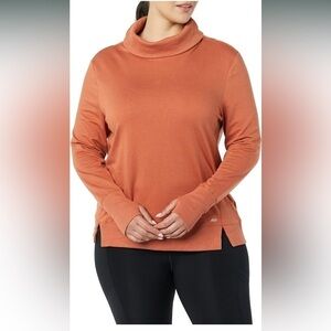NWT Amazon Essentials Women's Studio Terry Long-Sleeve Funnel Neck Sweatshirt